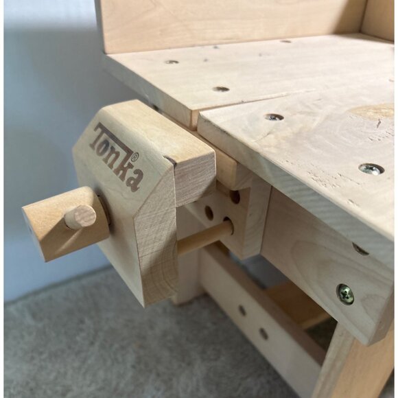 Tonka Workbench Wooden Toy With Tools & Accessories Creativity Fine Motor Skills - Picture 6 of 16